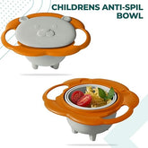 Kids Food Feeding Bowl with Perfect 360° Degree