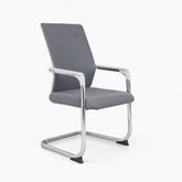 Visitor Chair for Office with Mesh Back & Metal Frame | Ergonomic Comfortable Guest Chair for Meeting Rooms, Reception & Waiting Areas | Stylish & Durable Visitor Seating