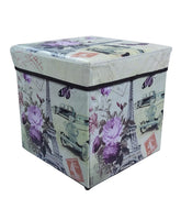 Vintage Paris Printed Folding Storage Box