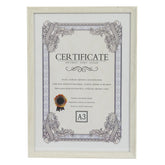 CertiFrame β White Certificate & Photo Frame