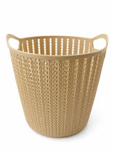Large Round Brown Storage Basket