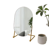 Trending Oval Adhesive Mirror Perfect for bedrooms, bathrooms, or hallways