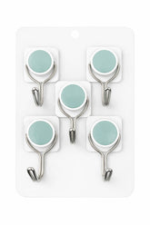 Heavy Duty Stainless Steel Hooks for Bathroom, Kitchen & Bedroom | No Drill Sticky Hooks (PACK of 15)