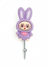 Lavender Labubu Self adhesive hook | Self-Adhesive No-Drill Utility Hooks