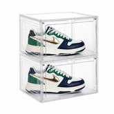 Premium Stackable Shoe Box Organizer - Crystal Clear Sneaker Showcase
