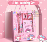 Stationery Set 6-Piece Cute School Supplies Kit for Students