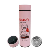 Pink Favorite Teddy Smart Temperature Display Bottle