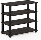 Shoe Rack For Home | Wooden Particle Footwear Stand and Shelves | Floor Standing 4 Tier Shoes Shelf | All Weatherproof | Indoor Outdoor