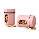 Premium Airtight Dry Fruit Storage Jar with Transparent Window β BPA Free Kitchen ( Set of 2 )
