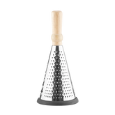 Stainless Steel Cone Grater with Wooden Handle (Medium size)