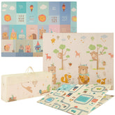 Reversible baby play mat