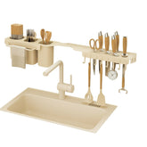 Wall-Mounted Kitchen Storage Caddy and Knife Holder
