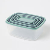 Ash and Light Blue food storage container Box