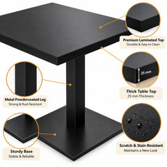 Modern Square Bistro Table