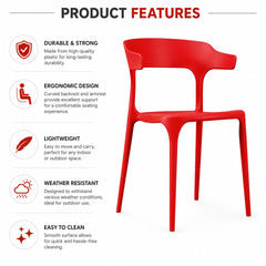 RIO RED MINI CAFE CHAIR
