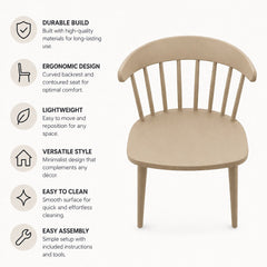 NEXA BEIGE CAFE CHAIR