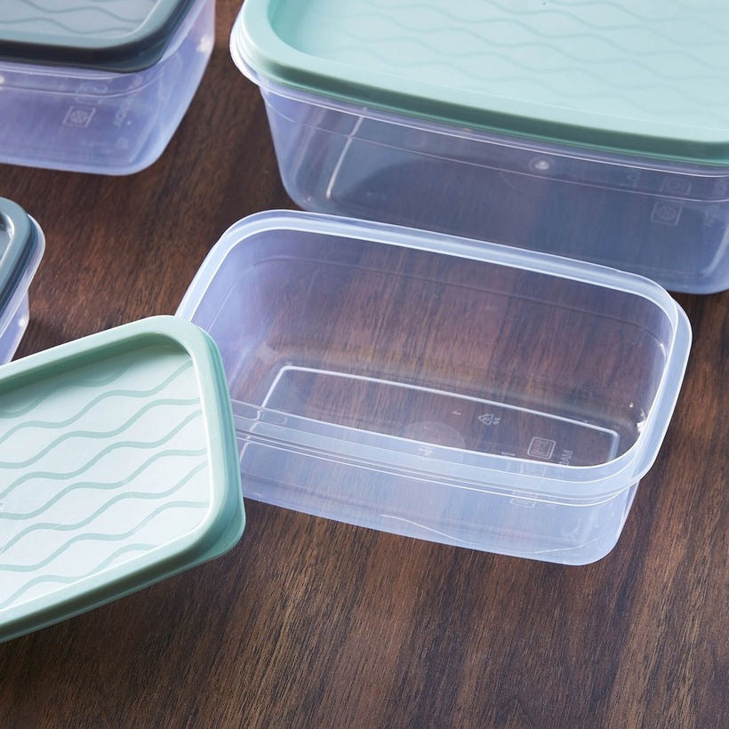 Ash and Light Blue food storage container Box
