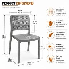 Grey Hotel Café Chair