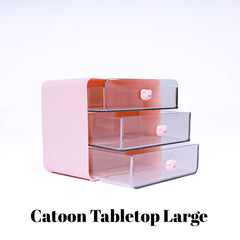 Cartoon Tabletop Cabinet – Cute & Compact Desk Storage