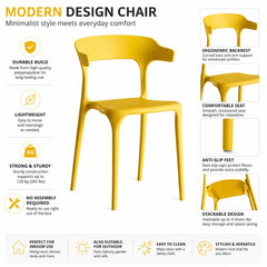 RIO YELLOW MINI CAFE CHAIR