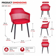ASTER RED CAFE CHAIR