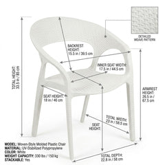 White Outdoor Chair
