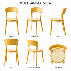 FLORA YELLOW CAFE CHAIR