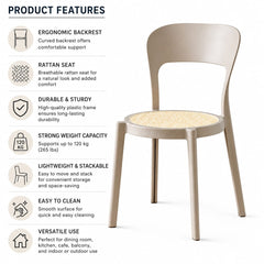 FLORA BEIGE CAFE CHAIR