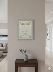 A4 Certificate Template with Elegant Classic Border – Printable Award & Appreciation Certificate Design