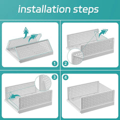 Clothes Organizer for Wardrobe ( Set of 3 )