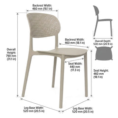 NOVA BROWN CAFE CHAIR