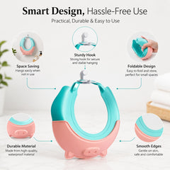 Baby bath hat flexible, and skin-friendly material