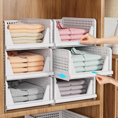 Clothes Organizer for Wardrobe ( Set of 3 )