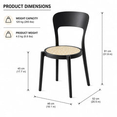 FLORA GREY CAFE CHAIR