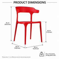 RIO RED MINI CAFE CHAIR