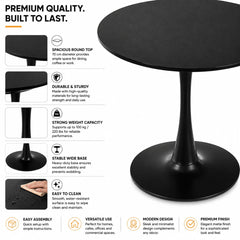 BLACK ROUND CAFE TABLE