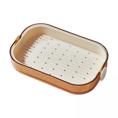 Soap dish holder drain rack for shower sink kitchen