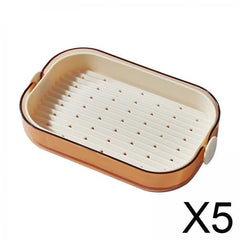 Soap dish holder drain rack for shower sink kitchen