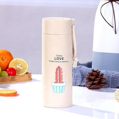 Plant Glass Water Bottle with Protective Cover | Glass Water Bottle for Fridge, Home, Office, Gym, Travel | BPA Free Water Bottle Glass | Cool Bottle | 400ml