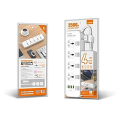 PowerHub – 4 Socket Extension with 4 USB Ports