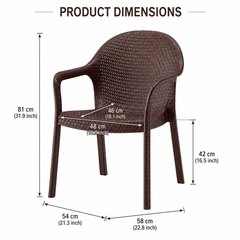 MAX BROWN OUTDOOR CHAIR