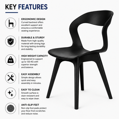 MS CAFE CHAIR BLACK