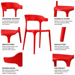 RIO RED MINI CAFE CHAIR