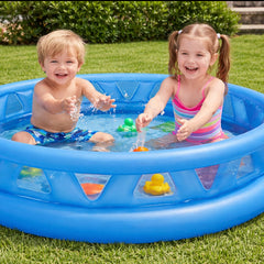 Inflatable Kids Swimming Pool – Thick PVC Baby Play Pool, Portable Outdoor Garden Water Pool for Toddlers & Children