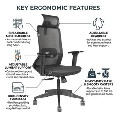 FEATHER HB CHAIR BLACK