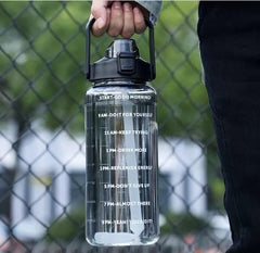 Transparent Motivational Water Bottle