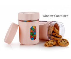 Premium Airtight Dry Fruit Storage Jar with Transparent Window – BPA Free Kitchen ( Set of 2 )