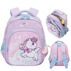 Kawaii Unicorn Rainbow Kids School Backpack