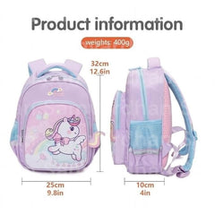 Kawaii Unicorn Rainbow Kids School Backpack