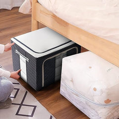 Foldable 66L cloths storage box organiser